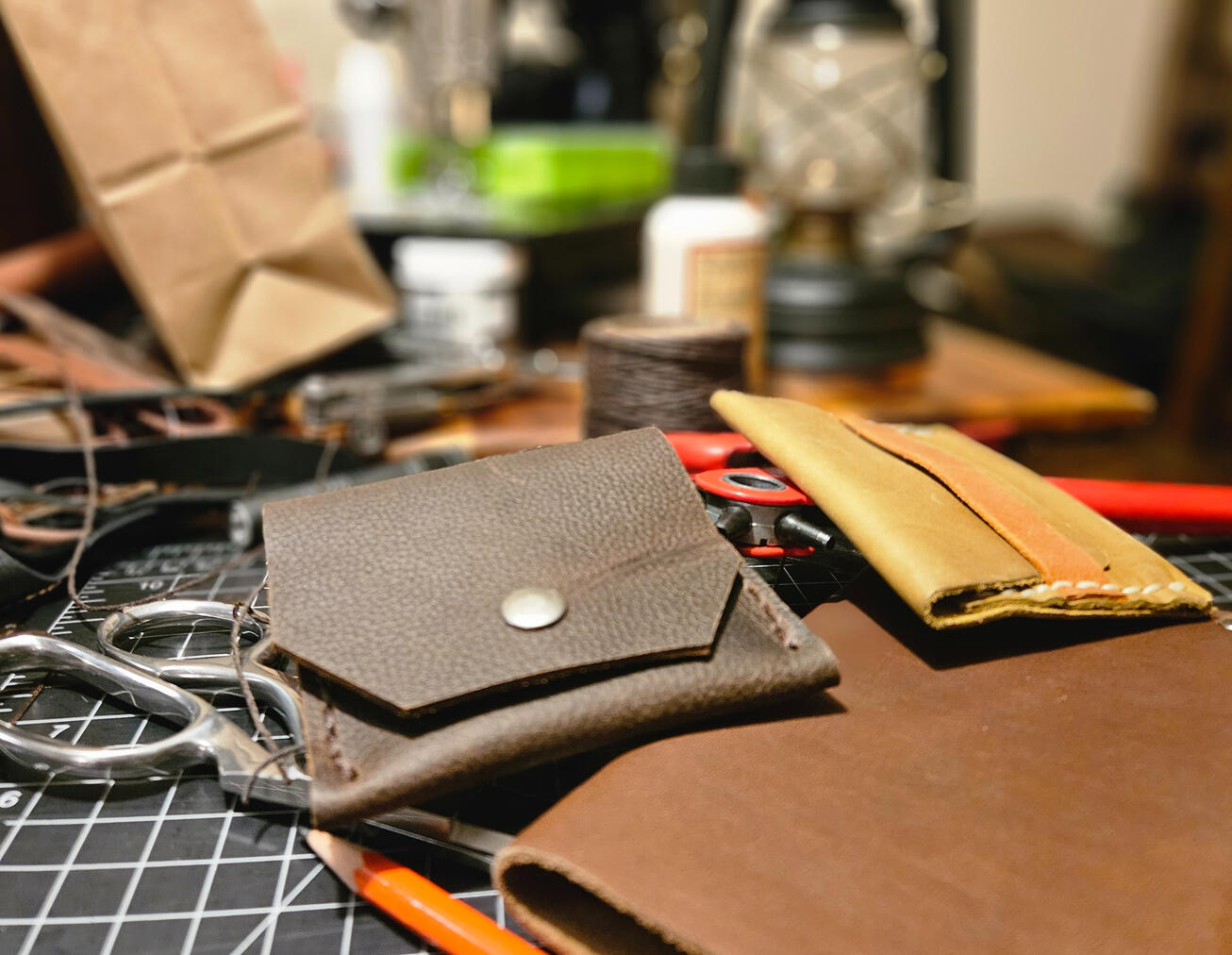 Leather crafting process NYC